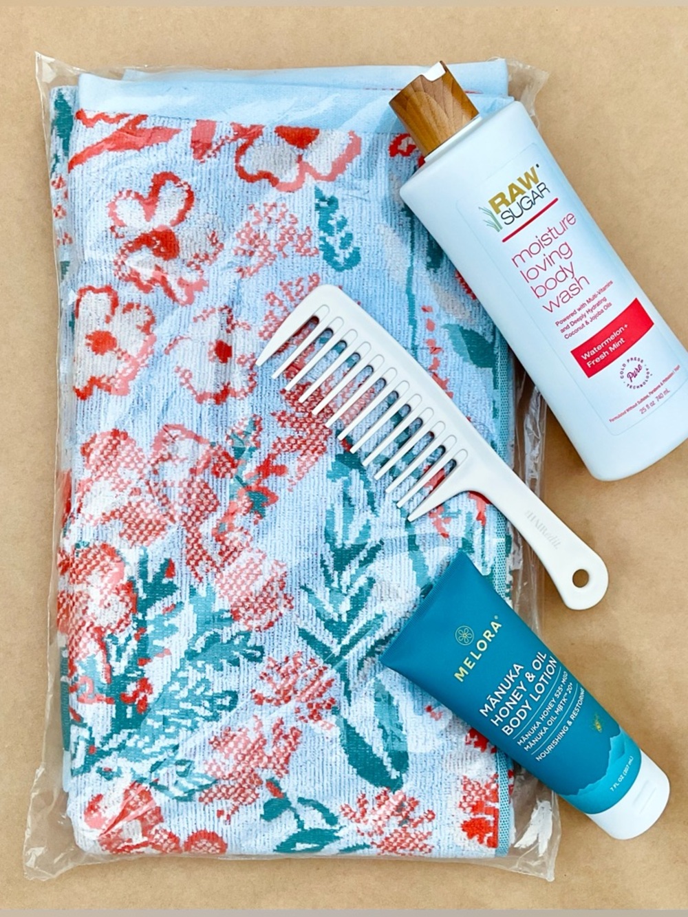Anthro ❉ Lillian Cotton Floral Bath Towel in Blue